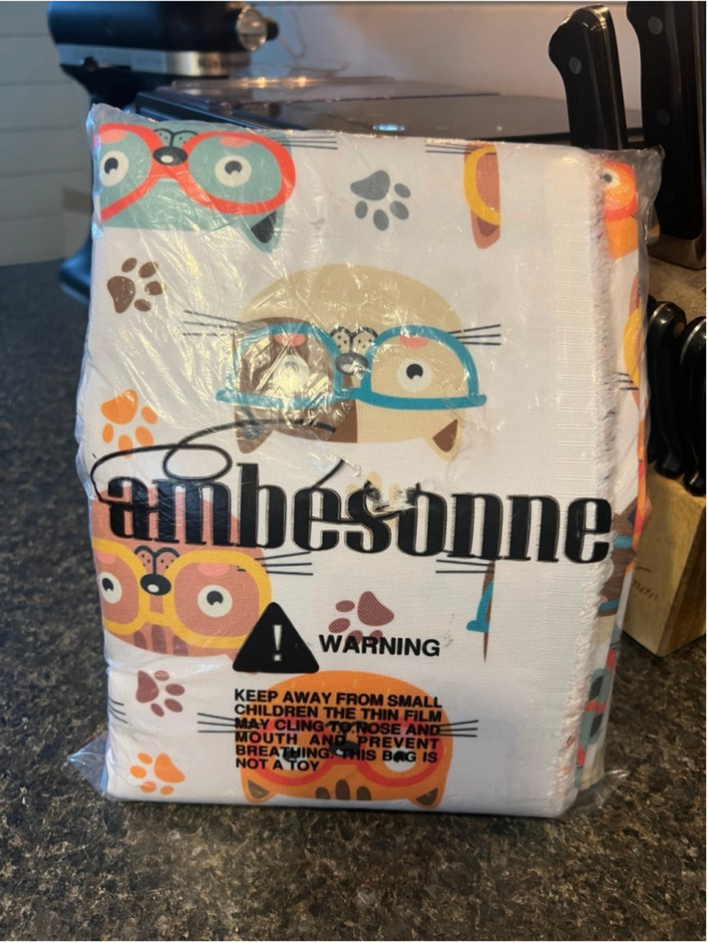 New Ambesonne Smarty Cat Fabric by the Yard